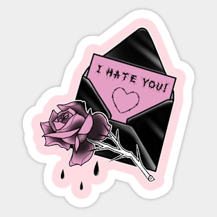 I Hate You! Sticker